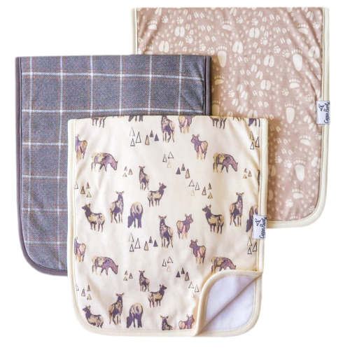 Premium Burp Cloths - Timber – Copper Pearl