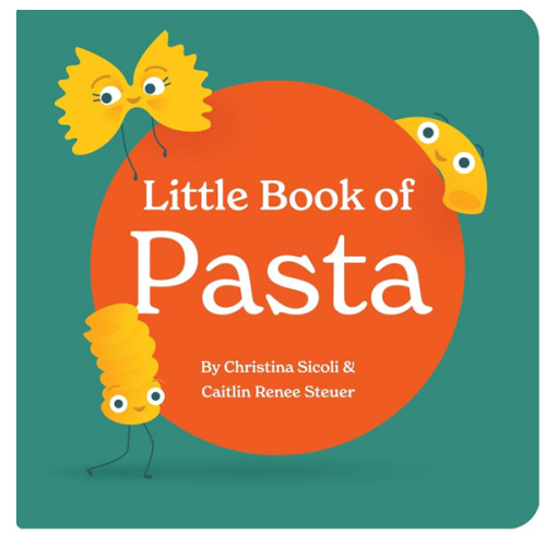 Little Book of Pasta Board Book for Babies and Toddlers about Shapes Read with Phonics and Rhymes Baby Book 0-12 Months Toddler Book Ages 1-4