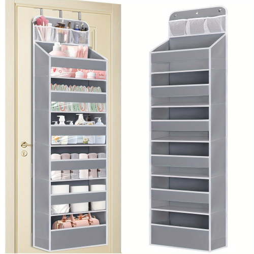6-Pocket Over-Door Organizer - No-Tilt Hanging Storage for Diapers, Toys & Shoes - Fits Nursery, Bedroom or Bathroom