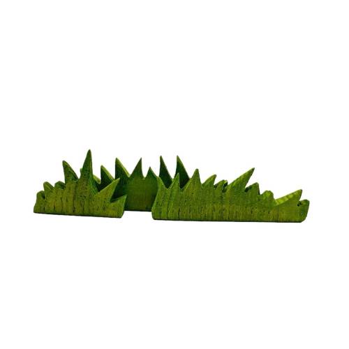 Handcrafted Open Ended Wooden Toy Tree and Landscaping - Grass 3 Pieces