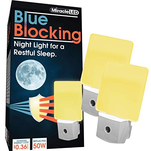 Miracle LED Blue Blocking Night Light, Amber Glow