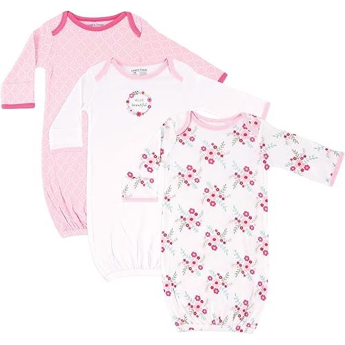 Luvable Friends Baby Girls' Cotton Gowns