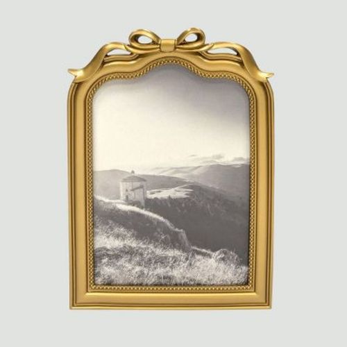 Harbortown 5"x7" Decorative Arched Bow Table Picture Frame Gold
