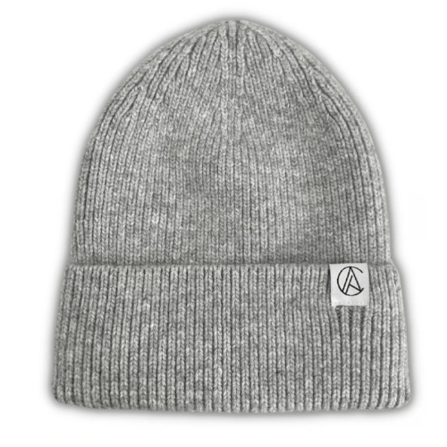 Light Grey Flat Knit Beanie – Aarin & Co.
