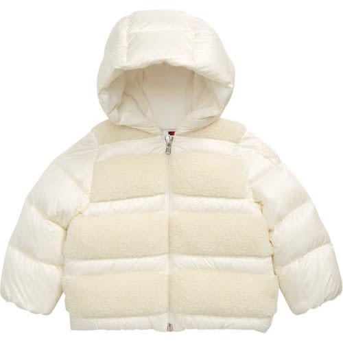Gentiane Faux Shearling Hooded Down Jacket, 3-6M