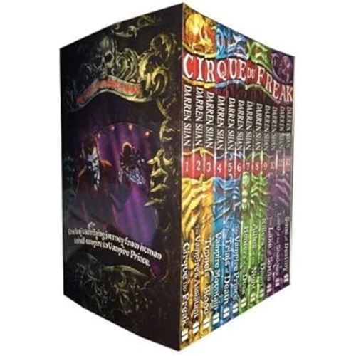 Cirque Du Freak Series - Complete 12 Book Collection - Killers of the Dawn, Lord of the Shadows, Trials of Death, Sons of Destiny, Living Nightmare, Vampire's Assistant, Tunnels of Blood, Vampire Prince, Hunters of the Dusk