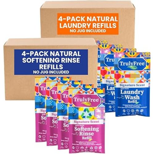 TRULY FREE - Laundry Detergent for Sensitive Skin + Signature Scent Fabric Softener