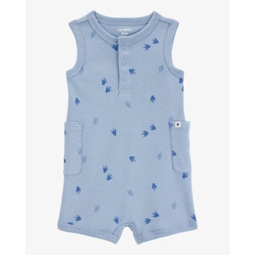 Baby Dinosaur Cotton Romper - Blue - Carter's | Carter's