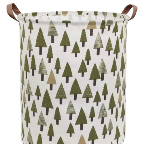Amazon.com: Sanjiaofen Large Storage Bins,Canvas Fabric Laundry Basket Collapsible Storage Baskets for Home,Office,Toy Organizer,Home Decor (Tree) : Home & Kitchen