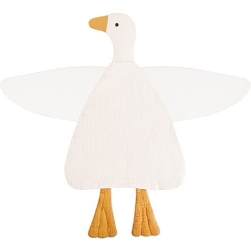 Baby Toys Lovey Blanket Soft Duck Toys for Newborn Essentials 0-6 Months, Sensory Stuffed Animal Security Blanket for Boys and Girls (Duck-Cream)