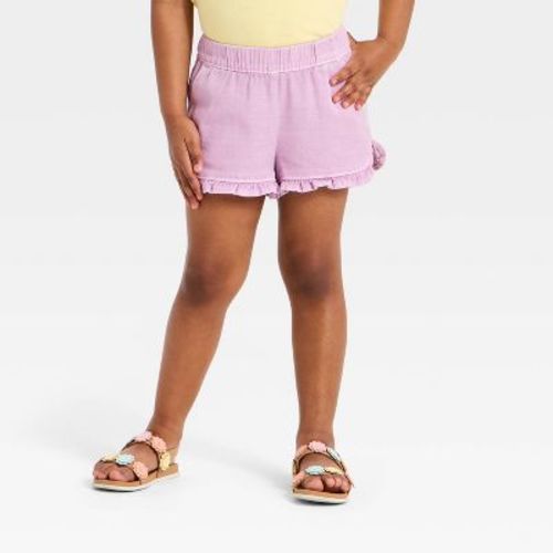 Toddler Girls' Twill Shorts - Cat & Jack™ Purple 4T