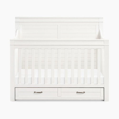 Namesake Wesley Farmhouse 4-In-1 Convertible Storage Crib - Heirloom White