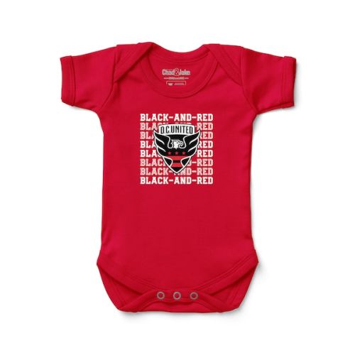 12-18mo D.C. United Chad & Jake Red Retro Bodysuit