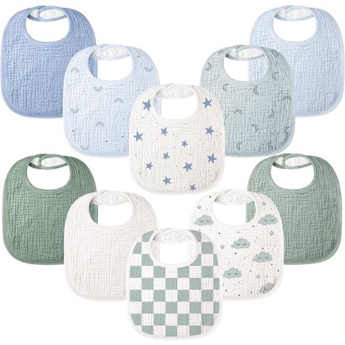 Baby Bibs (10-Pack)