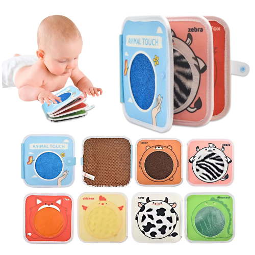 Sensory Toys, Assorted Textured Play Mat Busy Book, Sensory Toys for Autistic Kids, Early Learning Toddler Toys for 1+ Year Old