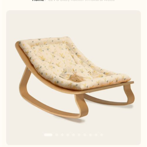 LEVO Baby Rocker in natural wood – Charlie Crane Paris