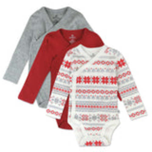 3-Pack Organic Cotton Long Sleeve Side-Snap Bodysuits | Honest Baby Clothing