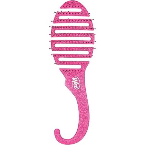 Wet Brush Shower Hair Brush Detangler - Exclusive Ultra-soft IntelliFlex Bristles - Minimizes Pain And Protects Against Split Ends and Breakage - Comb For Women, Men, Wet & Dry Hair - Pink Glitter