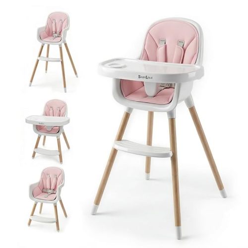 Wooden Baby High Chair for Babies and Toddlers