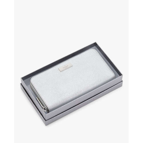 Kenzie Boxed Metallic Large Continental Wallet | Kate Spade Outlet