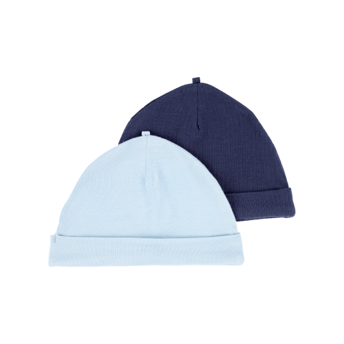 Baby 2-Pack PurelySoft Caps - Blue