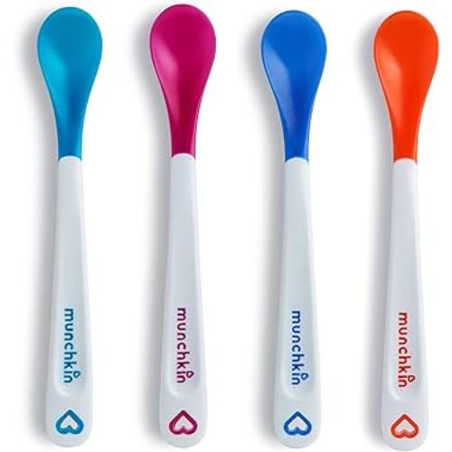 Munchkin® White Hot® Safety Baby Spoons, BPA Free, 4 Pack, Polypropylene