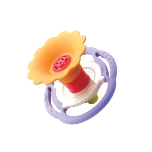 BaBeloved Flower Whistle Baby Teething Toys Multiple Sensory Montessori Baby Teether Toys Soft Food-Grade Teethers for Babies Blow Sound Teething Relief, Chewing Toy for Babies 0-12 Months, BPA Free