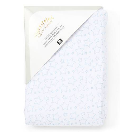 Baby Star Flannel Crib Sheet - N/A