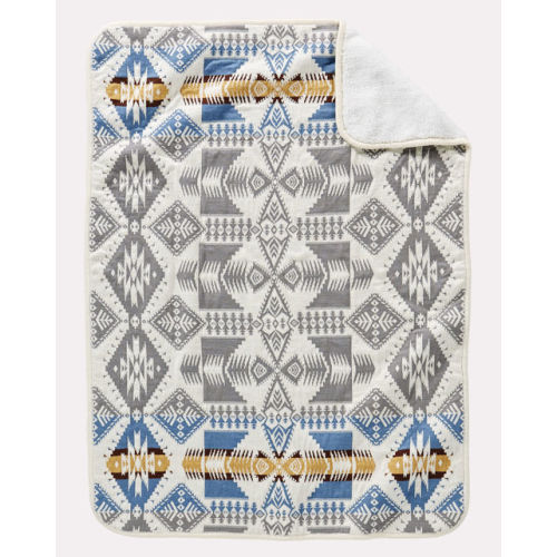 SILVER BARK SHERPA STROLLER BLANKET | Pendleton