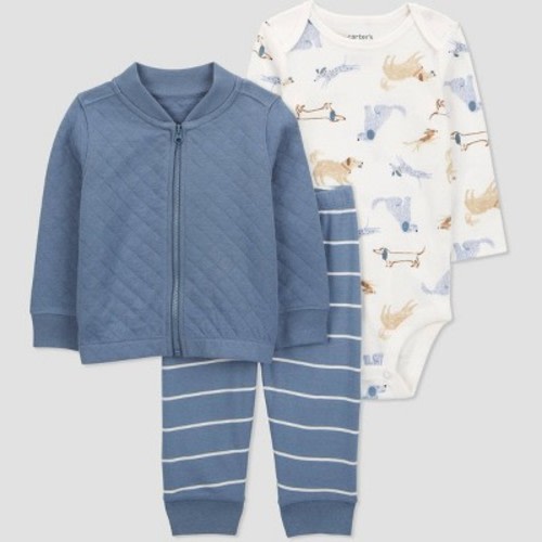 Carter's Just One You®️ Baby Boys' Dogs Jacket - Blue 3M