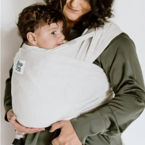 The Rachel Beluga Baby Wrap | Light Grey Bamboo Baby Carrier - Beluga Baby Carriers