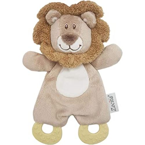 Baby Snuggle Plush Teether, Soothe Cuddly Teethe Toy(Lion)