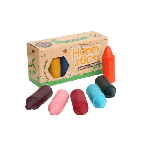 Natural Beeswax Crayons - Set of 12