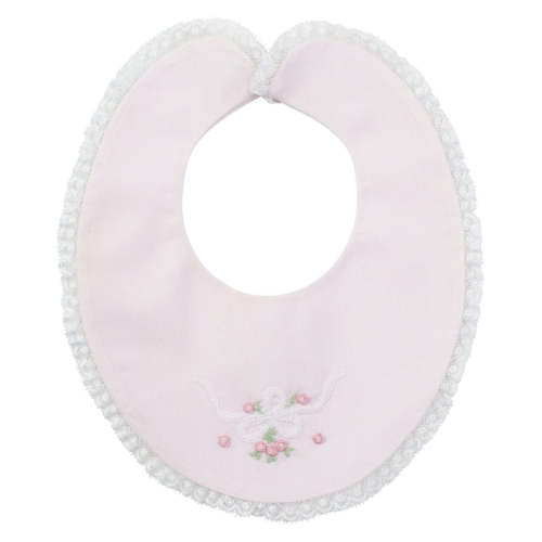 Vintage Bow Collection Lace Trim Bib
