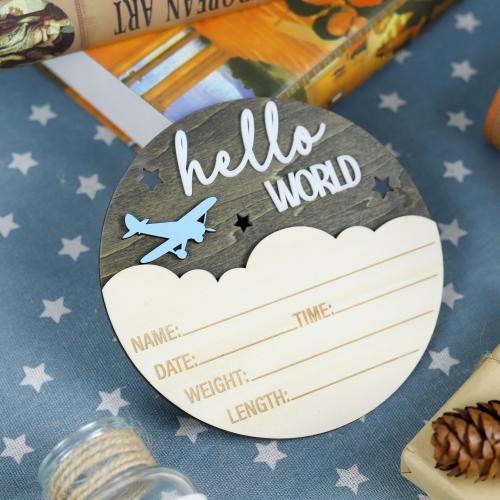 Birth Stats Airplane Sign, Hospital Birth Announcement Sign Hospital for Baby Boy, Baby Announcement Name Plaque, Custom Newborn Photo Props