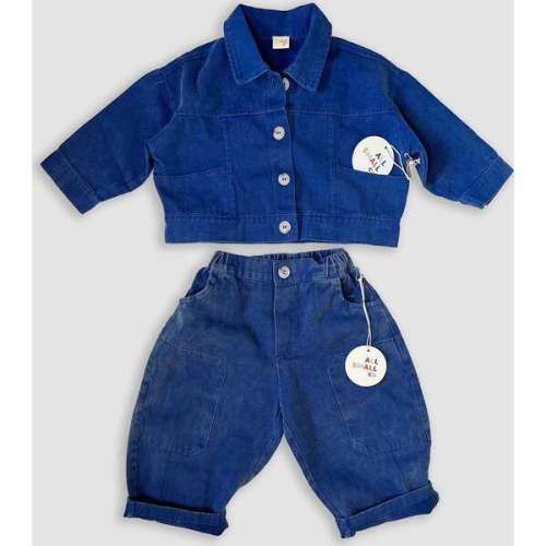 Blue Workwear Set, Blue - All Small Co | Maisonette
