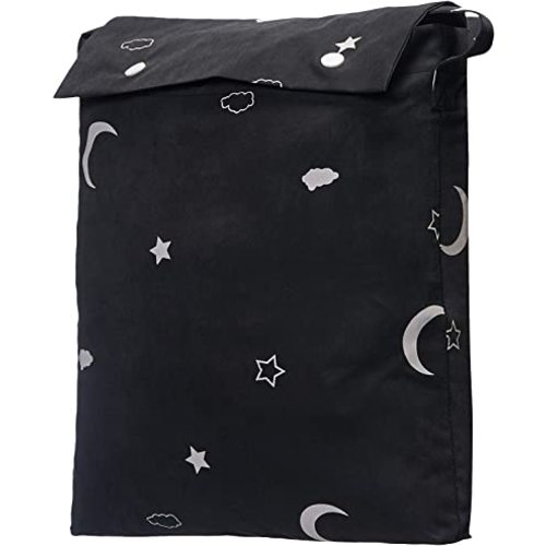 Amazon Basics Portable Blackout Curtain Shade with Suction Cups, 50" x 78", 1-Pack, Moon and Stars