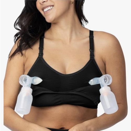 Kindred Bravely Sublime Sports Pumping Bra Hands Free | All-in-One Nursing Bras for Breastfeeding and Pumping