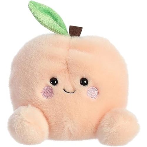 Aurora® Adorable Palm Pals™ Mellow Peach™ Stuffed Animal - Pocket-Sized Play - Collectable Fun - Pink 5 Inches