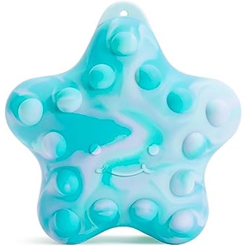 Munchkin® Pop Squish™ Mold Free Popping Baby Bath Toy, Squeezable Sensory Fidget Toy, Starfish