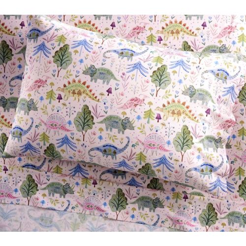 Floral Dino Organic Sheet Set