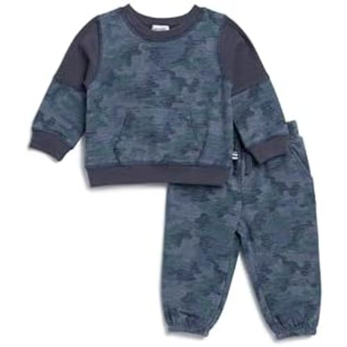Splendid baby-boys Scenic Route Camo Sweatshirt Top and Jogger Pant Set