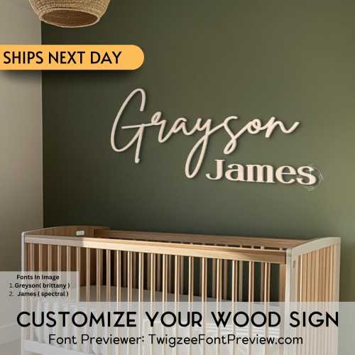 Custom Wood Baby Name Sign | Letter Wall Art | Kids Room Art | Wall Art for Nursery | Baby Name Sign | Kids Room Decor | Wooden Sign | USA