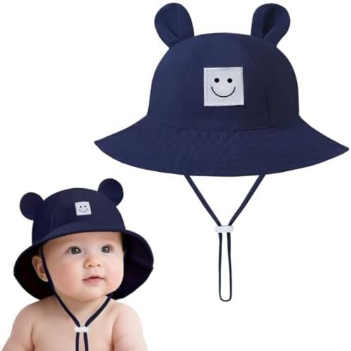 Baby Toddler Bucket Hats Infants Sun Protection Hats for Kids Girls Summer Cap Wide Brim Beach Hats