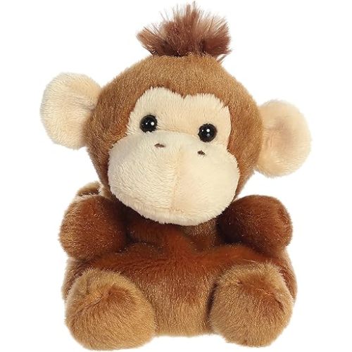 Aurora® Adorable Palm Pals™ Boomer Monkey™ Stuffed Animal - Pocket-Sized Play - Collectable Fun - Brown 5 Inches