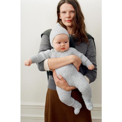 RIBBED KNIT JUMPSUIT - Grey marl | ZARA Australia