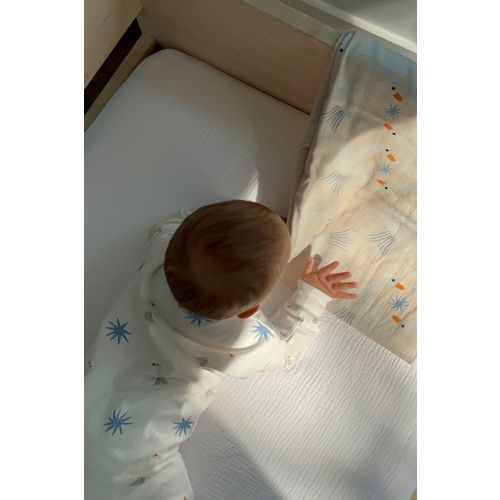 Muslin cotton wrap - birdie