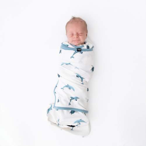 Sleep Bag Swaddler in Dolphin 0.5