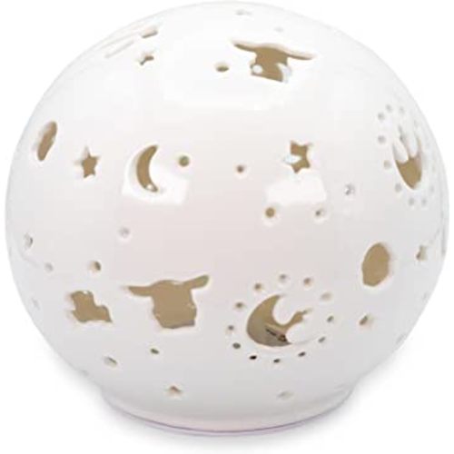 Star Wars: The Mandalorian Grogu Ceramic Mood Light | Nightstand Table Lamp with LED Light for Bedroom, Desk, Living Room | Home Decor Room Essential | Movie Gifts And Collectibles | 6 Inches Tall