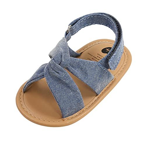 Breathable Summer Baby Girls Sandals Simple Style Solid Color Soft Sole Prewalker